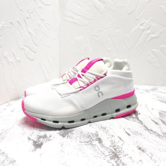 New On Cloud Cloudnova "Barbie" Women Pink Shoes White - Picture 2 of 9